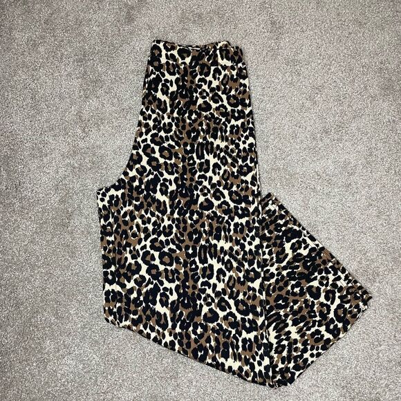 PrettyLittleThing Leopard Print Gauchos - Picture 1 of 4